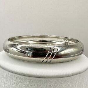 Monet Silver tone bangle bracelet